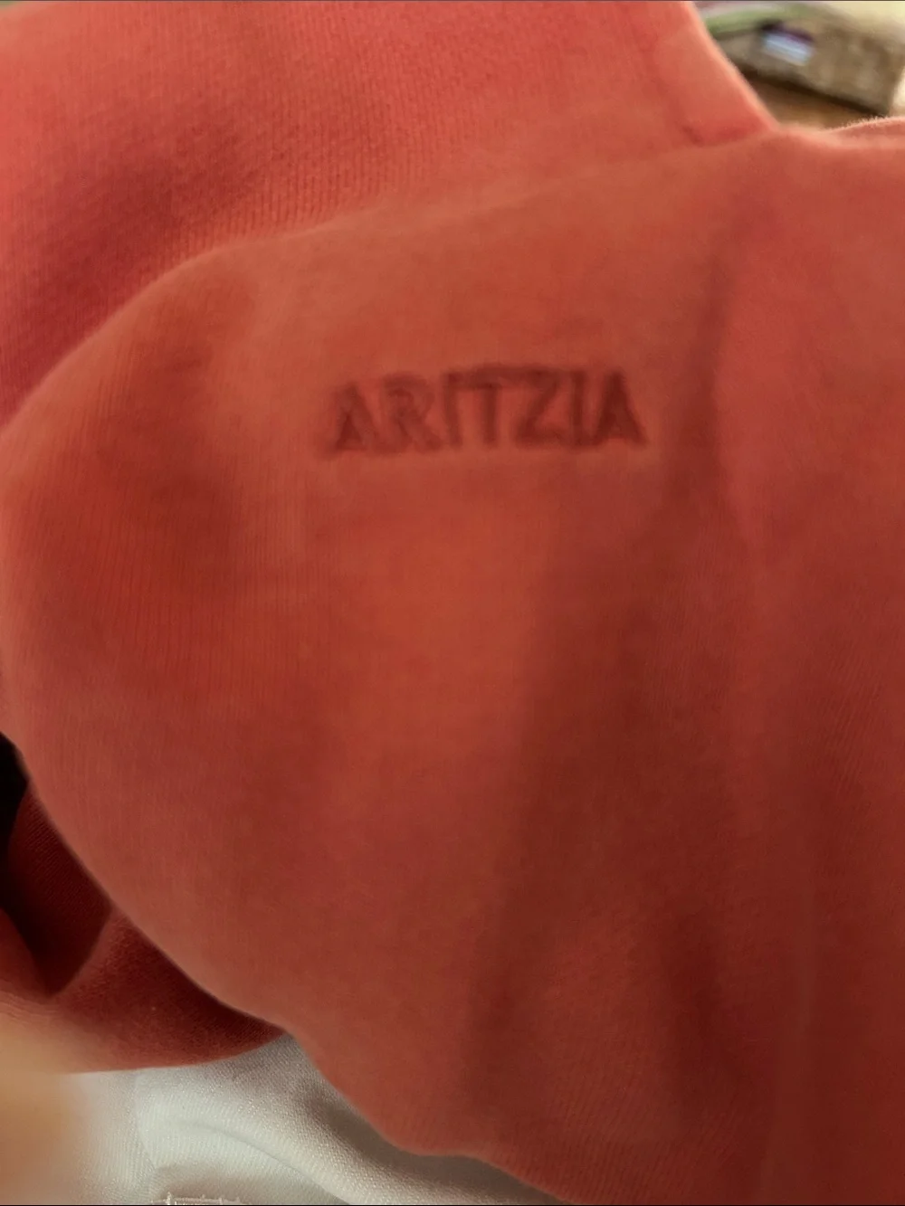 Aritzia Mega fit Cozy Fleece Sweatpants in Coral